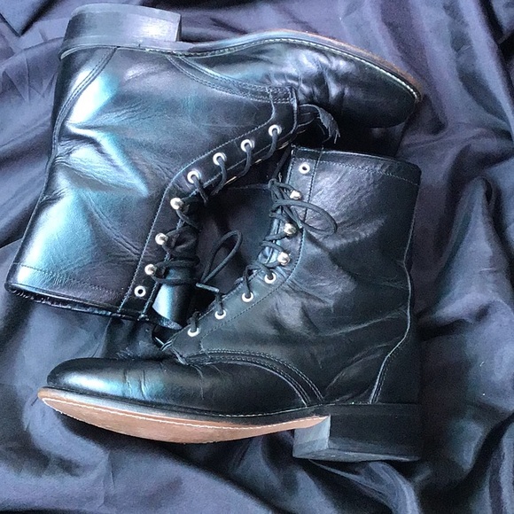 Laredo Lace Up Roper Boots - Picture 6 of 8